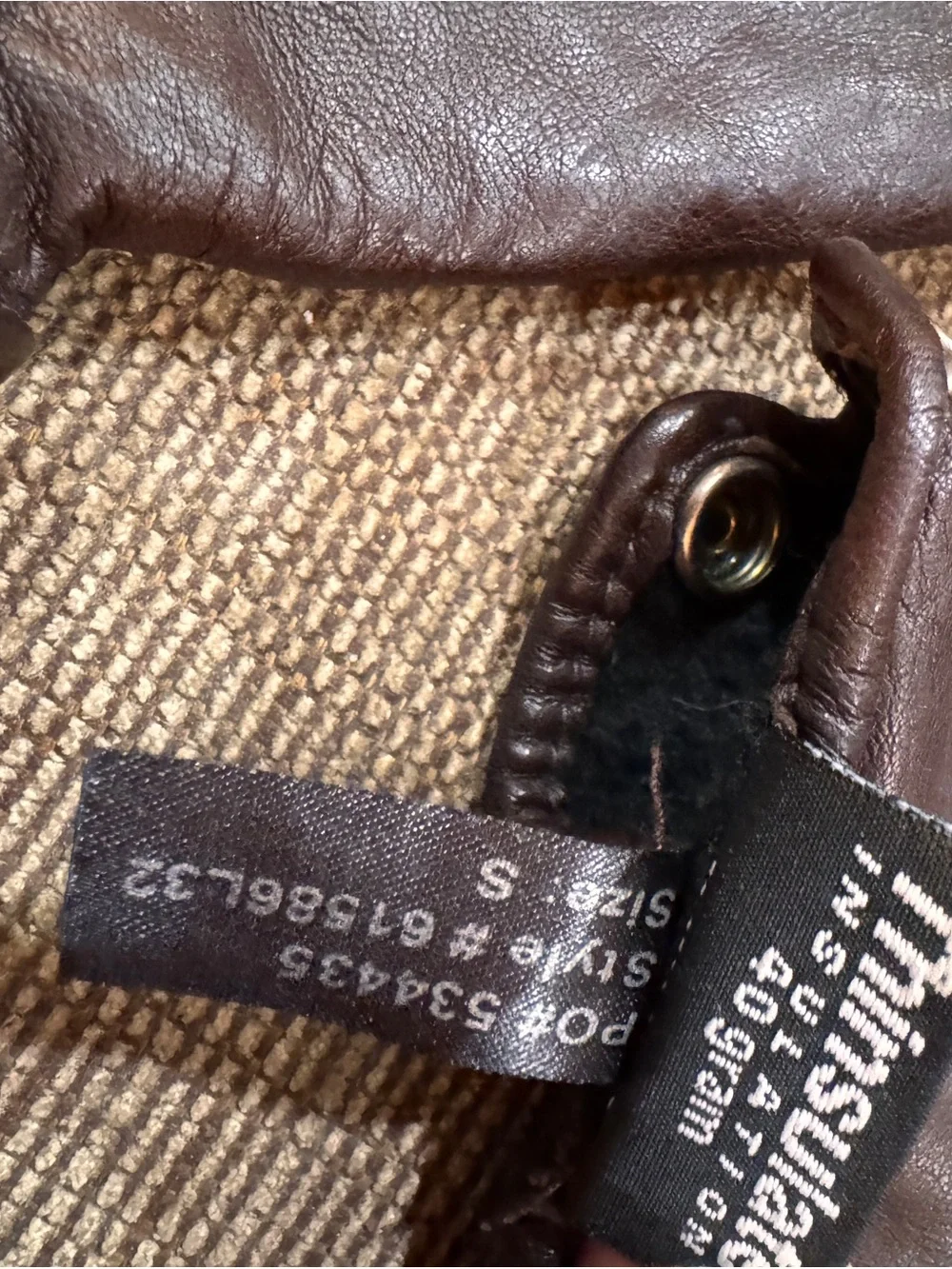 Women's Brown Leather Gloves